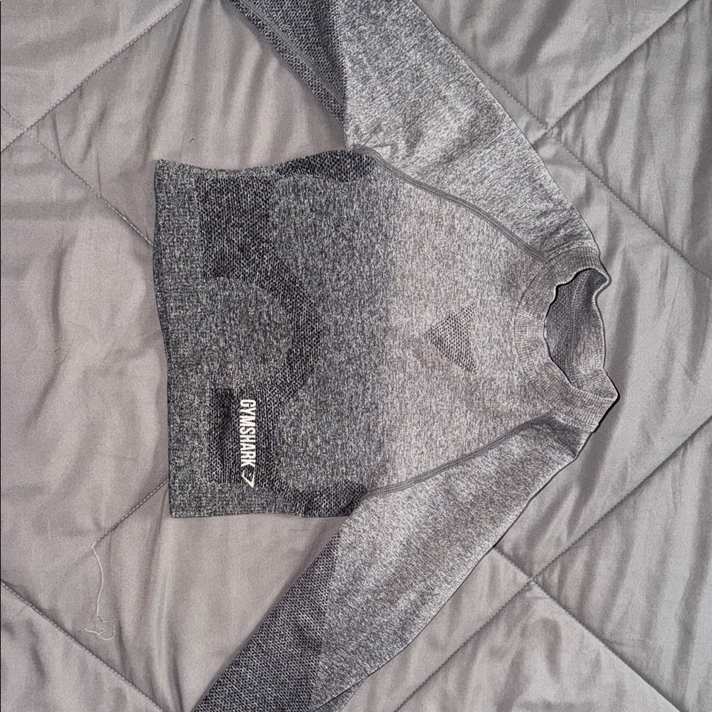 Gymshark Heathered Gray Long Sleeve Top